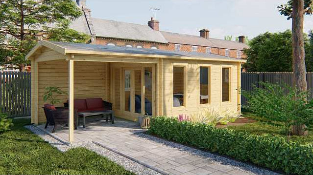 Blokhut overkapping Skeg