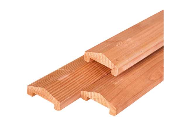 Luxe Hout-Beton Systeem Afdeklat Red class Wood Luxe pyramide