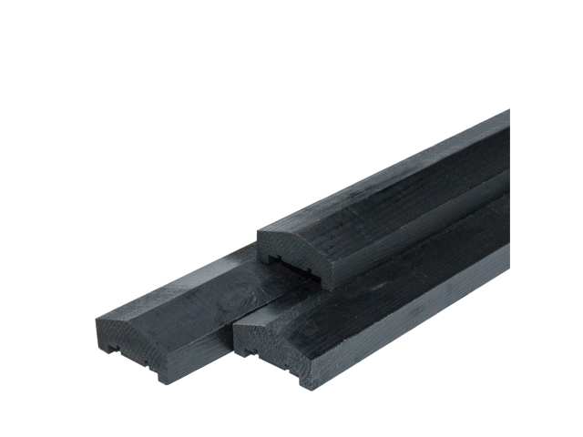 Luxe Hout-Beton Systeem Afdeklat Zwart Luxe pyramide