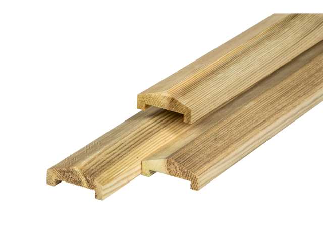 Luxe Hout-Beton Systeem Afdeklat Luxe pyramide
