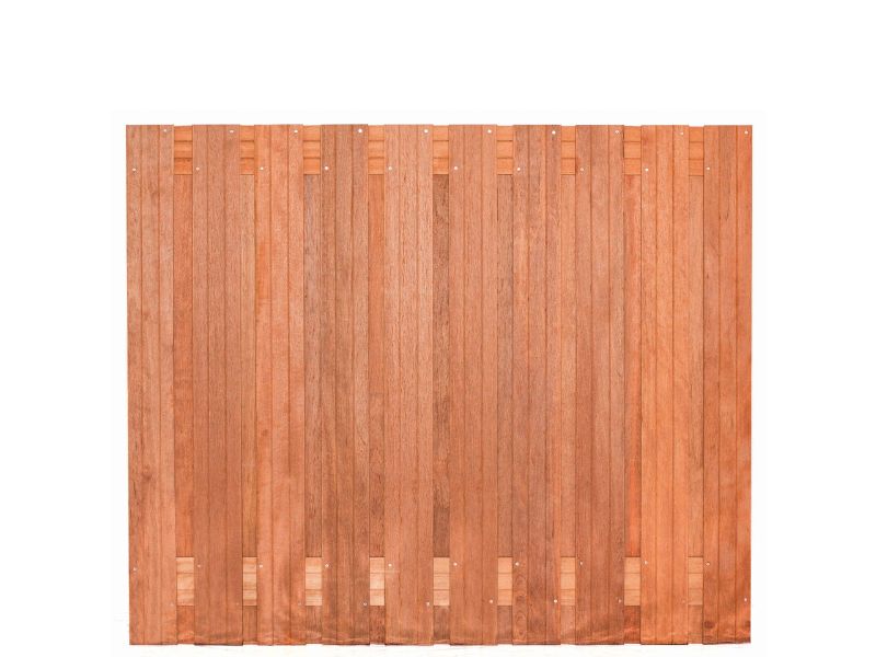 Luxe Hout-Beton Systeem Tuinscherm Hardhout 21-planks