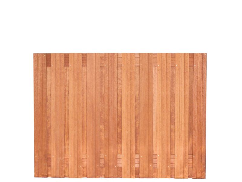 Luxe Hout-Beton Systeem Tuinscherm Hardhout 21-planks