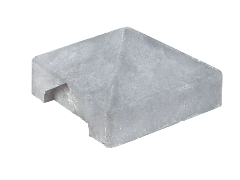 Sleufpalen Betonsysteem Afdekpet beton tussenmodel pyramide Wit/grijs