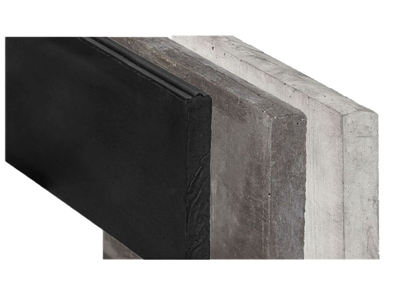 Sleufpalen Betonsysteem Betonplaten