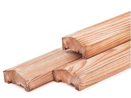 Standaard Hout-Beton Systeem Afdeklat Douglas Luxe Pyramide