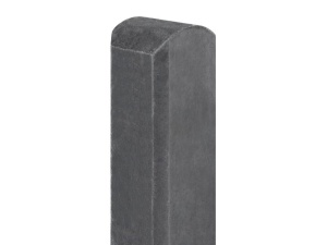 Standaard Hout-Beton Systeem Betonpaal Antraciet met ronde kop