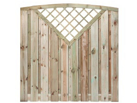 Luxe Hout-Beton Systeem Tuinschermen