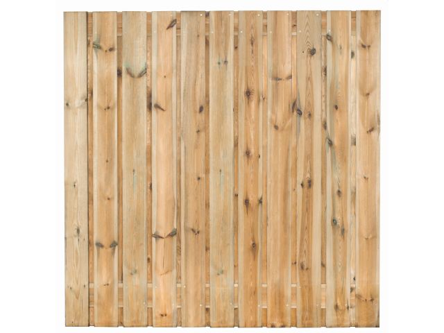 Standaard Hout-Beton Systeem Tuinscherm 23-planks 180 x 180 cm