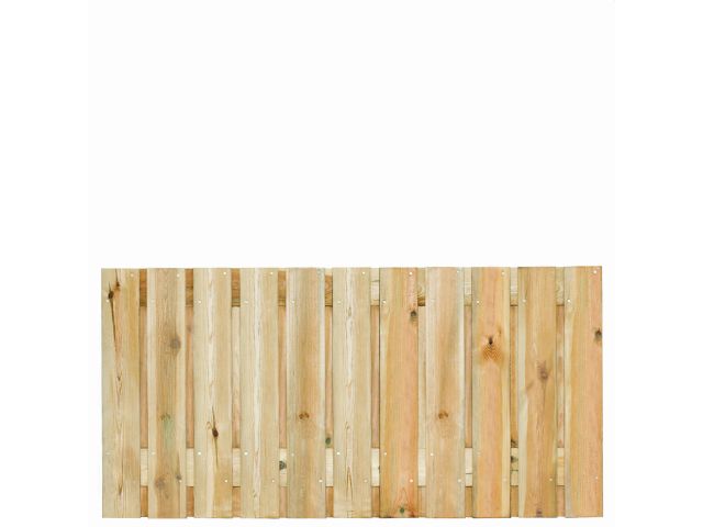 Standaard Hout-Beton Systeem Tuinscherm 23-planks 180 x 90 cm