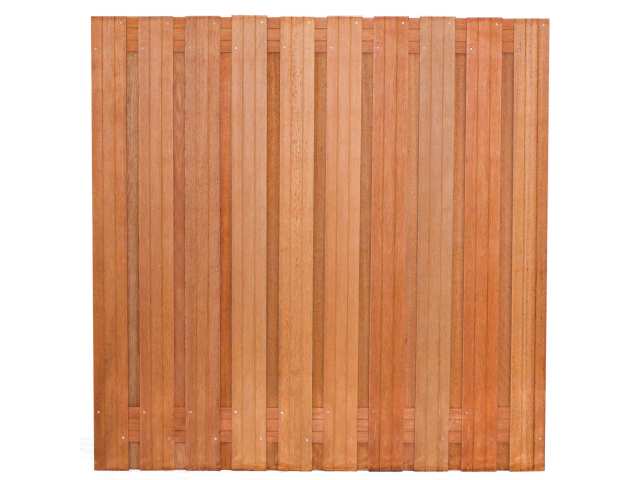 Standaard Hout-Beton Systeem Tuinscherm Hardhout 21-planks