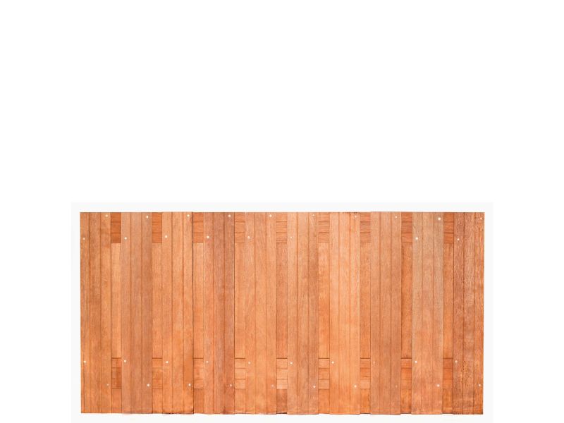 Standaard Hout-Beton Systeem Tuinscherm Hardhout 21-planks