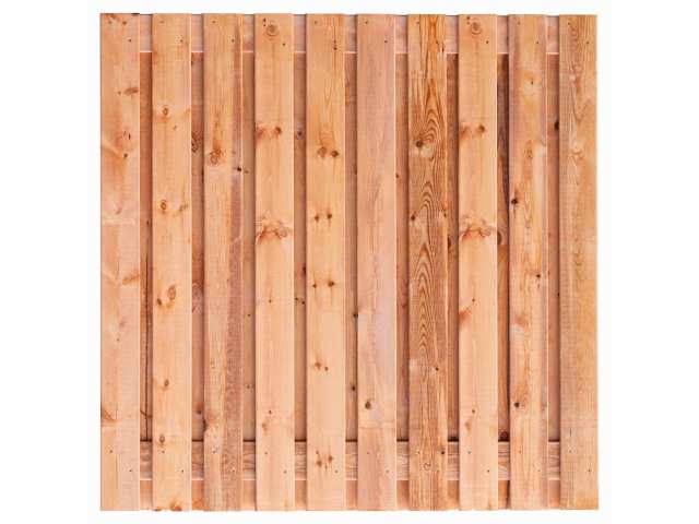 Standaard Hout-Beton Systeem Tuinscherm Red Class Wood 21-planks