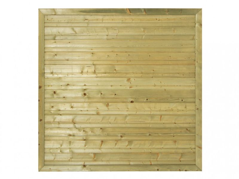 Standaard Hout-Beton Systeem Tuinscherm Rhombus Vuren Horizontaal
