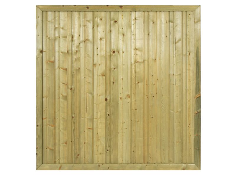 Standaard Hout-Beton Systeem Tuinscherm Rhombus Vuren Verticaal