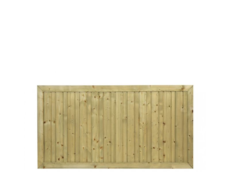 Standaard Hout-Beton Systeem Tuinscherm Rhombus Vuren Verticaal