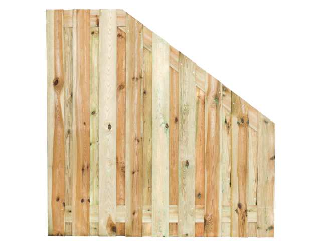 Standaard Hout-Beton Systeem Afbouwscherm 19-planks