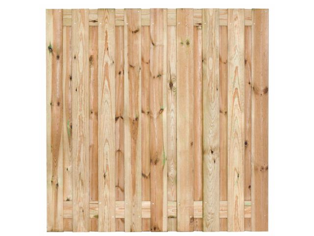 Standaard Hout-Beton Systeem Tuinscherm 19-planks