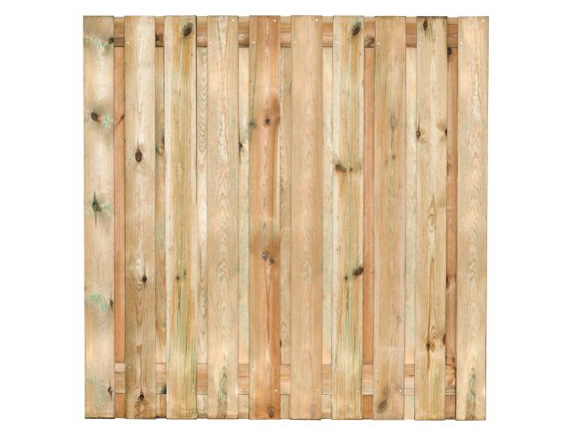 Standaard Hout-Beton Systeem Tuinscherm 21-planks verlengd