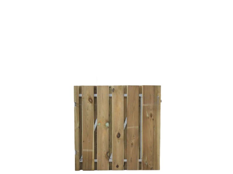 Tuinpoort Geïmpregneerd Grenen met Stalen Frame
